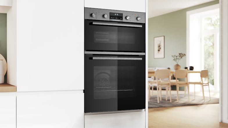 Bosch 60cm Built-In Double Oven with 10 Functions - Stainless Steel (Series 6/MBG578FS3A) Bosch 60cm Built-In Double Oven with 10 Functions - Stainless Steel (Series 6/MBG578FS3A)