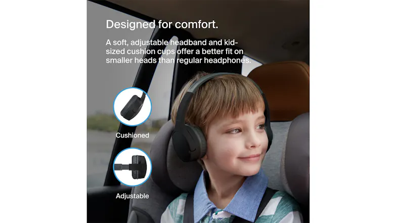 Belkin SoundForm Mini 2 Wireless Over-Ear Headphones - Black (AUD002btBKV3) Belkin SoundForm Mini 2 Wireless Over-Ear Headphones - Black (AUD002btBKV3)