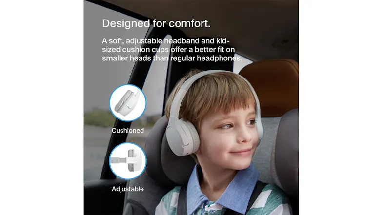 Belkin SoundForm Mini 2 Wireless Over-Ear Headphones - White (AUD002btWTV3) Belkin SoundForm Mini 2 Wireless Over-Ear Headphones - White (AUD002btWTV3)