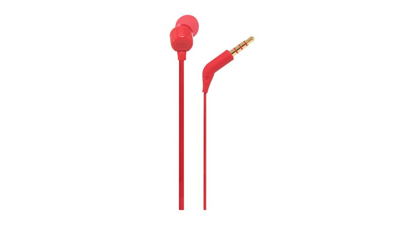 JBL TUNE 110 Wired In-Ear Headphones - Red (JBLT110REDE) JBL TUNE 110 Wired In-Ear Headphones - Red (JBLT110REDE)
