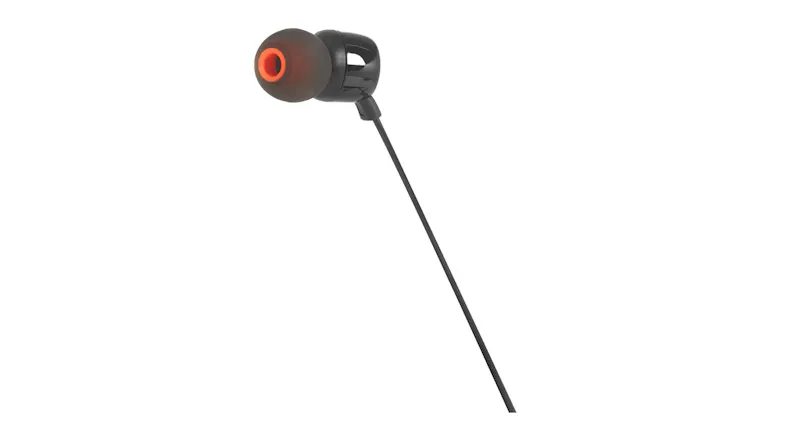 JBL TUNE 110 Wired In-Ear Headphones - Black (JBLT110BLKE) JBL TUNE 110 Wired In-Ear Headphones - Black (JBLT110BLKE)