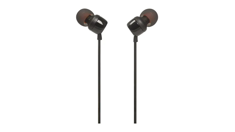 JBL TUNE 110 Wired In-Ear Headphones - Black (JBLT110BLKE) JBL TUNE 110 Wired In-Ear Headphones - Black (JBLT110BLKE)