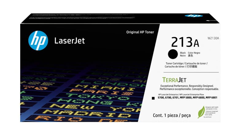 HP #213 Black Original LaserJet Printer Toner Cartridge W2130A HP #213 Black Original LaserJet Printer Toner Cartridge W2130A