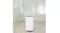 A white dehumidifier is placed on a tiled bathroom floor, demonstrating its suitability for high-moisture environments A white dehumidifier is placed on a tiled bathroom floor, demonstrating its suitability for high-moisture environments
