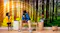 The dehumidifier is situated beside a bench in a home setting featuring nature-themed wallpaper, symbolising fresh and healthy indoor air quality The dehumidifier is situated beside a bench in a home setting featuring nature-themed wallpaper, symbolising fresh and healthy indoor air quality