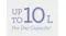 Text graphic stating a dehumidification capacity of up to 10 litres per day Text graphic stating a dehumidification capacity of up to 10 litres per day