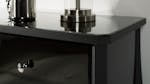 Saville Black Mirrored Bedside Table Saville Black Mirrored Bedside Table