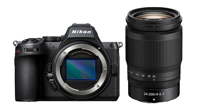 Nikon Z5II Mirrorless Camera (Black) with Nikkor Z 24-200mm f/4-6.3 VR Lens Nikon Z5II Mirrorless Camera (Black) with Nikkor Z 24-200mm f/4-6.3 VR Lens