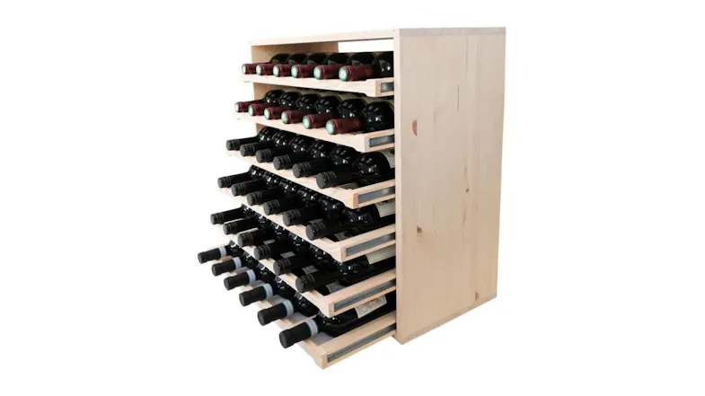 Wine Rack Store 36 Bottle Shelves Wine Rack - Natural Pine Wine Rack Store 36 Bottle Shelves Wine Rack - Natural Pine