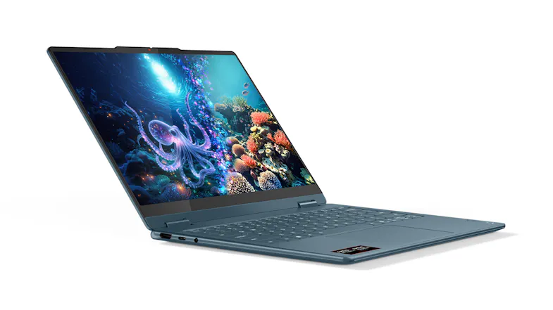 Lenovo Yoga 7 (10th Gen) 14" 2-in-1 Laptop - AMD Ryzen AI 5 16GB-RAM 1TB-SSD Copilot+ PC - Tidal Teal (83JR0045AU) Lenovo Yoga 7 (10th Gen) 14" 2-in-1 Laptop - AMD Ryzen AI 5 16GB-RAM 1TB-SSD Copilot+ PC - Tidal Teal (83JR0045AU)