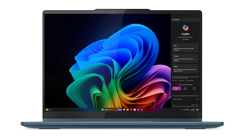 Lenovo Yoga 7 (10th Gen) 14" 2-in-1 Laptop - AMD Ryzen AI 5 16GB-RAM 1TB-SSD Copilot+ PC - Tidal Teal (83JR0045AU) Lenovo Yoga 7 (10th Gen) 14" 2-in-1 Laptop - AMD Ryzen AI 5 16GB-RAM 1TB-SSD Copilot+ PC - Tidal Teal (83JR0045AU)