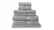 Royal Comfort Zero Twist Cotton Towel Pack 8 Piece - Grey Royal Comfort Zero Twist Cotton Towel Pack 8 Piece - Grey