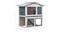 NNEVL Outdoor Rabbit Hutch 3 Door 90cm - Grey Wood NNEVL Outdoor Rabbit Hutch 3 Door 90cm - Grey Wood