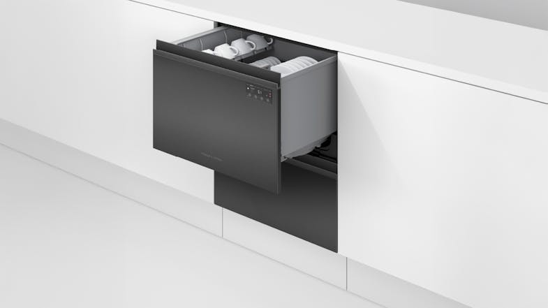 Fisher & Paykel 14 Place Setting Double-Drawer Built-Under Dishwasher - Black Stainless Steel (DD60D2NB9) Fisher & Paykel 14 Place Setting Double-Drawer Built-Under Dishwasher - Black Stainless Steel (DD60D2NB9)