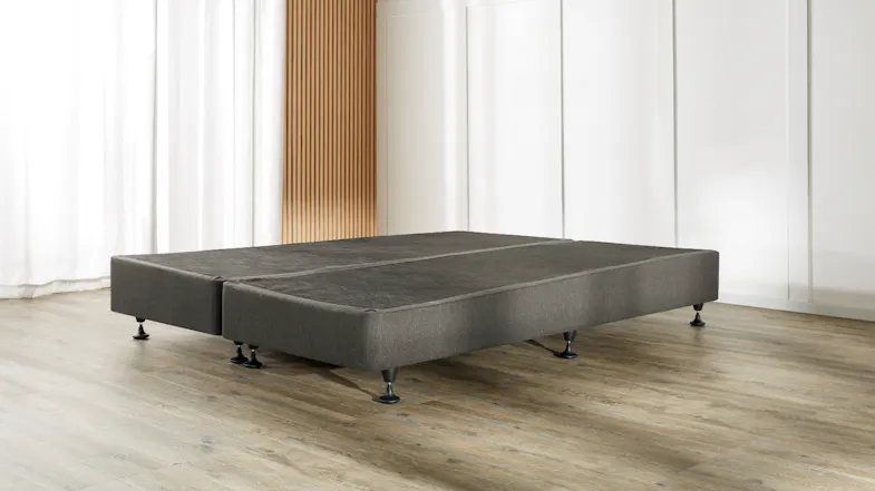 Platform Split Low Profile Bed Base by Sealy - Charcoal Platform Split Low Profile Bed Base by Sealy - Charcoal
