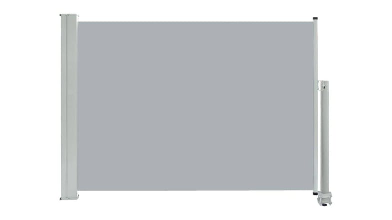 Detail of the NNEVL awning's mounting pole showing the sliding screw mechanism Detail of the NNEVL awning's mounting pole showing the sliding screw mechanism