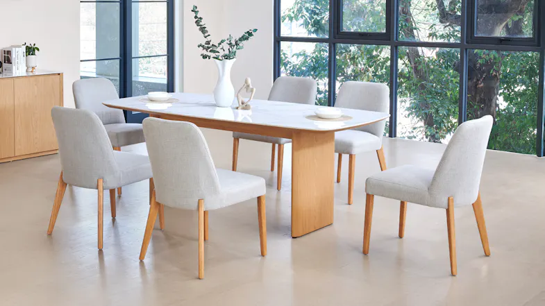 Stanza Grey Fabric Dining Chair Stanza Grey Fabric Dining Chair
