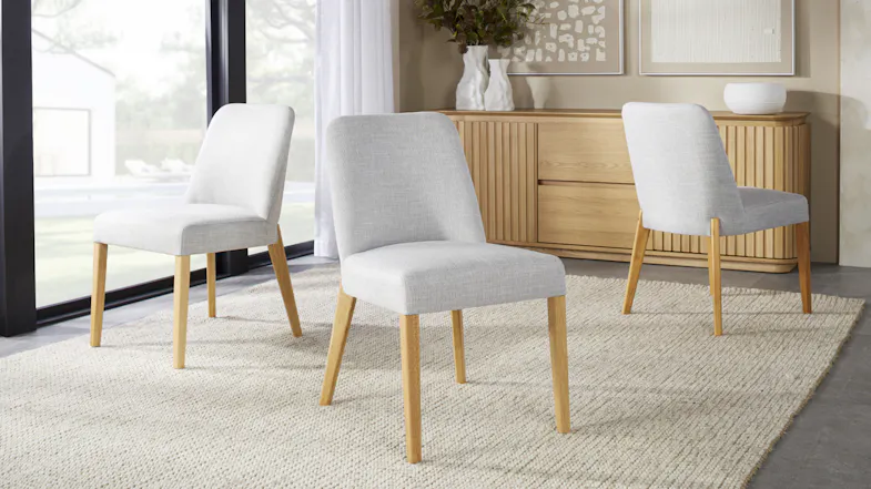 Stanza Grey Fabric Dining Chair Stanza Grey Fabric Dining Chair