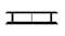 Flat, straight-on view of one Black floating ladder shelf Flat, straight-on view of one Black floating ladder shelf