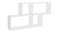 NNEVL Wall Shelves 100 x 18 x 53cm - White NNEVL Wall Shelves 100 x 18 x 53cm - White
