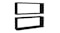 NNEVL Wall Shelves Floating Rectangle 2pcs. 60 x 15 x 33cm - Black NNEVL Wall Shelves Floating Rectangle 2pcs. 60 x 15 x 33cm - Black