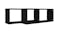 NNEVL Wall Shelves Floating Rectangle 2pcs. 60 x 15 x 33cm - Black NNEVL Wall Shelves Floating Rectangle 2pcs. 60 x 15 x 33cm - Black