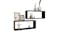 NNEVL Wall Shelves Floating Rectangle 2pcs. 60 x 15 x 33cm - Black NNEVL Wall Shelves Floating Rectangle 2pcs. 60 x 15 x 33cm - Black