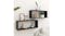 NNEVL Wall Shelves Floating Rectangle 2pcs. 60 x 15 x 33cm - Black NNEVL Wall Shelves Floating Rectangle 2pcs. 60 x 15 x 33cm - Black