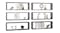 NNEVL Wall Shelves Floating Rectangle 6pcs. 80 x 15 x 26.5cm - Gloss Grey NNEVL Wall Shelves Floating Rectangle 6pcs. 80 x 15 x 26.5cm - Gloss Grey