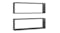 NNEVL Wall Shelves Floating Rectangle 2pcs. 80 x 15 x 26.5cm - Gloss Grey NNEVL Wall Shelves Floating Rectangle 2pcs. 80 x 15 x 26.5cm - Gloss Grey