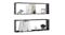 NNEVL Wall Shelves Floating Rectangle 2pcs. 80 x 15 x 26.5cm - Gloss Grey NNEVL Wall Shelves Floating Rectangle 2pcs. 80 x 15 x 26.5cm - Gloss Grey