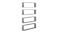 NNEVL Wall Shelves Floating Rectangle 4pcs. 100 x 15 x 30 - Gloss Grey NNEVL Wall Shelves Floating Rectangle 4pcs. 100 x 15 x 30 - Gloss Grey