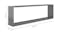 NNEVL Wall Shelves Floating Rectangle 4pcs. 100 x 15 x 30 - Gloss Grey NNEVL Wall Shelves Floating Rectangle 4pcs. 100 x 15 x 30 - Gloss Grey