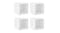 NNEVL Wall Cabinet 4pcs. 37 x 37 x 37cm - White NNEVL Wall Cabinet 4pcs. 37 x 37 x 37cm - White