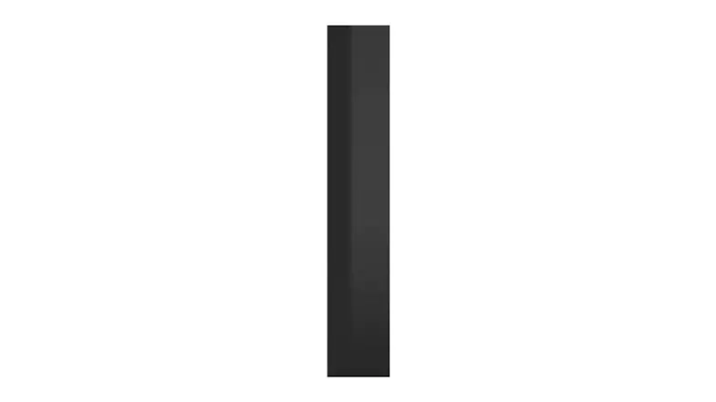 The bookshelf side panel shows a slim vertical design and clean modern edges The bookshelf side panel shows a slim vertical design and clean modern edges