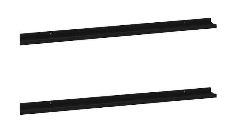 NNEVL Ledge Wall Shelves 2pcs. 115 x 9 x 3cm - Black NNEVL Ledge Wall Shelves 2pcs. 115 x 9 x 3cm - Black