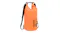 Side profile of the orange NNEVL 30L PVC Dry Bag showing the thickness and black carrying strap Side profile of the orange NNEVL 30L PVC Dry Bag showing the thickness and black carrying strap