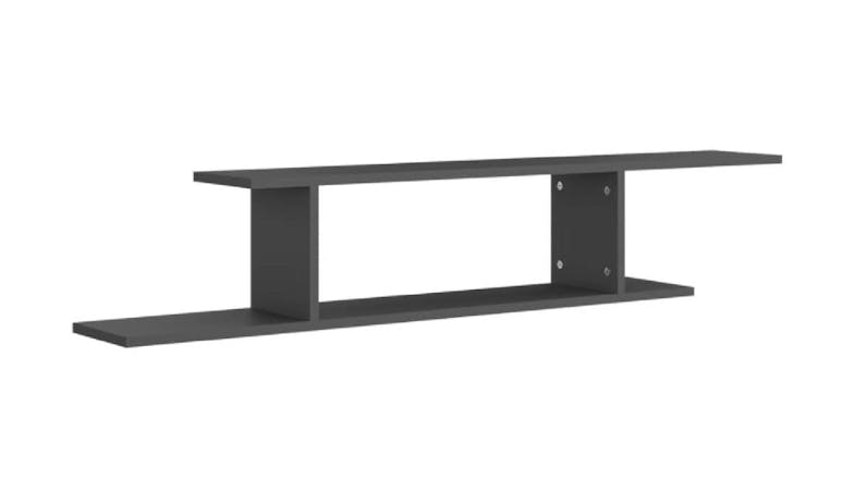 NNEVL Wall-Mounted TV Shelf 125 x 18 x 23cm - Grey NNEVL Wall-Mounted TV Shelf 125 x 18 x 23cm - Grey