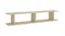 Angled perspective view of a Sonoma Oak ladder-style floating wall shelf Angled perspective view of a Sonoma Oak ladder-style floating wall shelf