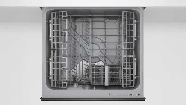 Fisher & Paykel 7 Place Setting Single-Drawer Built-Under Dishwasher - Black Glass (DD60ST4ZB9) Fisher & Paykel 7 Place Setting Single-Drawer Built-Under Dishwasher - Black Glass (DD60ST4ZB9)