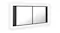 NNEVL LED Backlit Bathroom Mirror Cabinet in 100 x 12 x 45cm NNEVL LED Backlit Bathroom Mirror Cabinet in 100 x 12 x 45cm