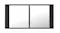 NNEVL LED Backlit Bathroom Mirror Cabinet in 90 x 12 x 45cm NNEVL LED Backlit Bathroom Mirror Cabinet in 90 x 12 x 45cm