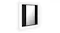 Mirror cabinet with integrated LED backlighting Mirror cabinet with integrated LED backlighting