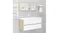 NNEVL Bathroom Mirror w/ Built-In Shelf 100x10.5x37cm White/Sonoma oak NNEVL Bathroom Mirror w/ Built-In Shelf 100x10.5x37cm White/Sonoma oak