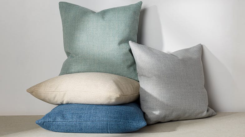 Aria Textured Square Cushion - Blue Aria Textured Square Cushion - Blue