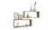 NNEVL Floating Rectangle Wall Shelves 2pcs. 60 x 15 x 33cm - Sonoma Oak NNEVL Floating Rectangle Wall Shelves 2pcs. 60 x 15 x 33cm - Sonoma Oak