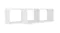 NNEVL Floating Rectangle Wall Shelves 2pcs. 60 x 15 x 33cm - White NNEVL Floating Rectangle Wall Shelves 2pcs. 60 x 15 x 33cm - White