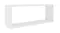 NNEVL Floating Rectangle Wall Shelves 2pcs. 60 x 15 x 33cm - White NNEVL Floating Rectangle Wall Shelves 2pcs. 60 x 15 x 33cm - White