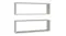NNEVL Floating Rectangle Wall Shelves 2pcs. 80 x 15 x 26.5cm - Concrete Grey NNEVL Floating Rectangle Wall Shelves 2pcs. 80 x 15 x 26.5cm - Concrete Grey
