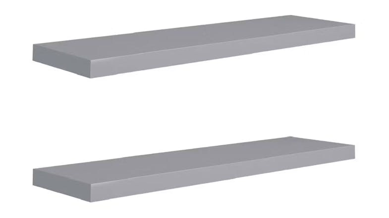 NNEVL Ledge Wall Shelves 2 pcs. 90 x 23.5 x 3.8cm - Grey NNEVL Ledge Wall Shelves 2 pcs. 90 x 23.5 x 3.8cm - Grey